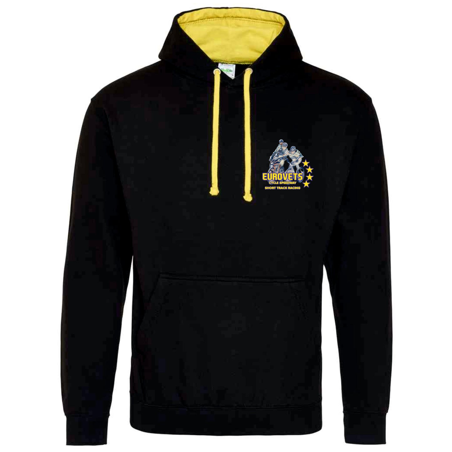 Eurovets Cycle Speedway Hooded Jumper - Black & Yellow