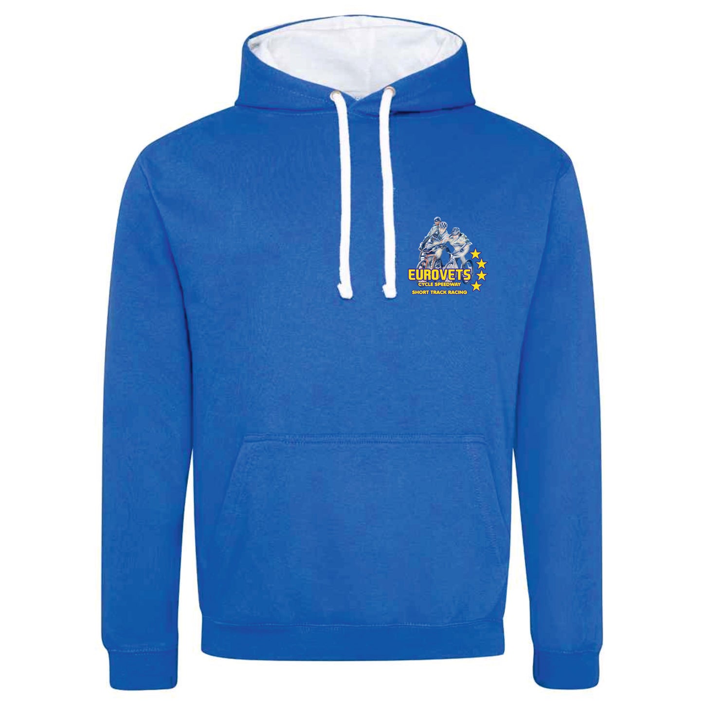 Eurovets Cycle Speedway Hooded Jumper - Blue & White