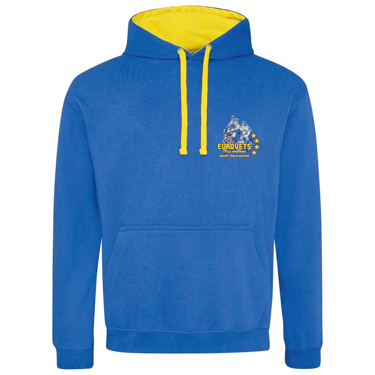 Eurovets Cycle Speedway Hooded Jumper - Blue & Yellow