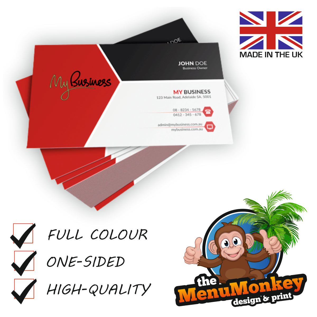 Personalised Business Cards x250/500/1000