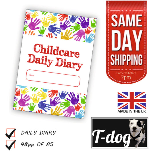 CHILDCARE DIARY, CHILDMINDER DAILY JOURNAL, EYFS RECORD KEEPING, EARLY YEARS -03