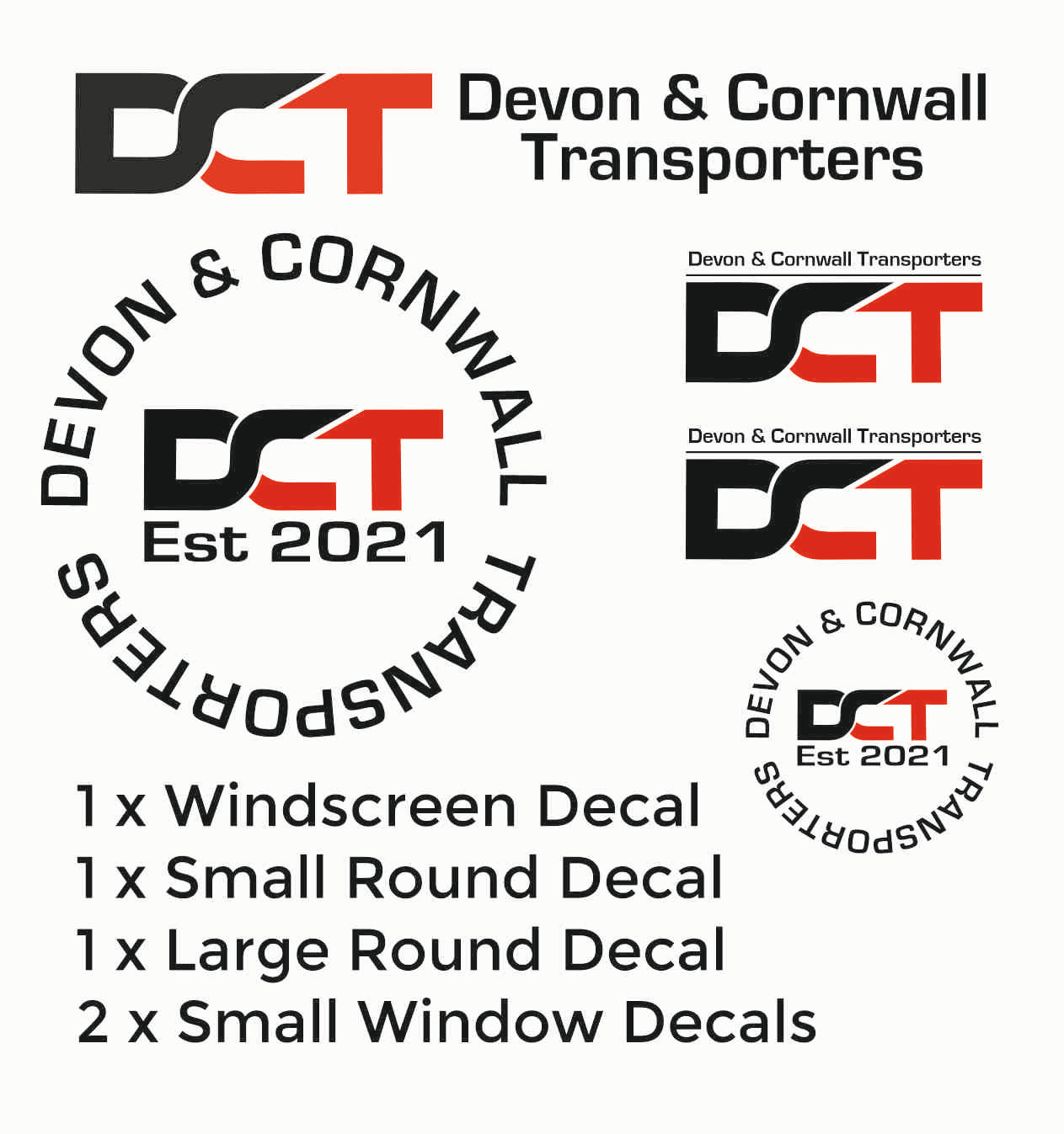 Devon & Cornwall VW Transporter Decal Package