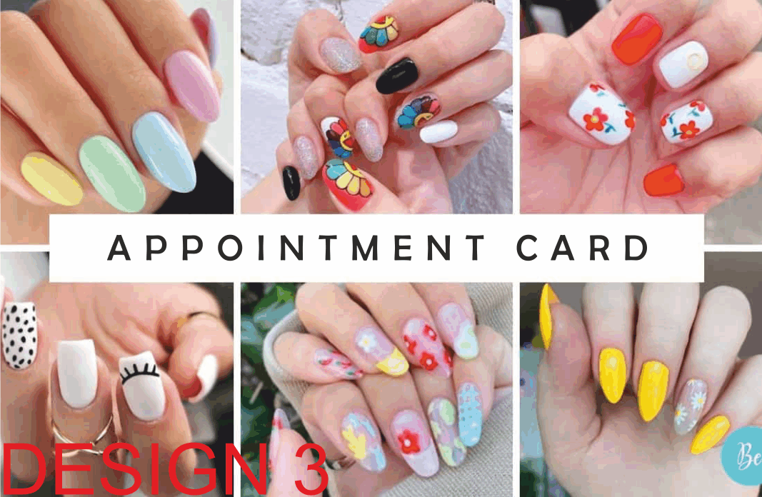 Nail Bar Appointment Cards x 250 / x 500